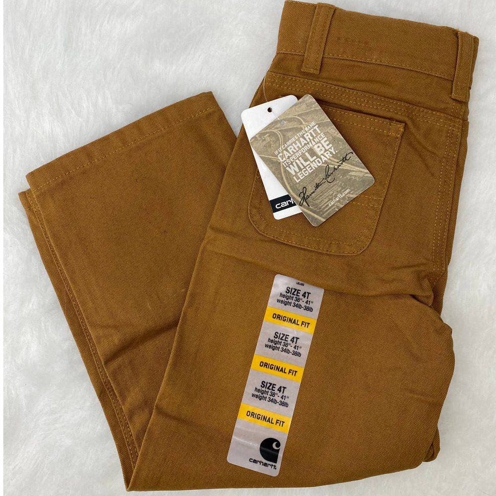 Carhartt Boys Canvas Dungaree 4T NWT